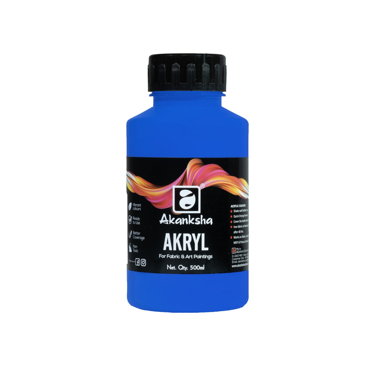 Akansha Acrylic Colours 1 Ltr