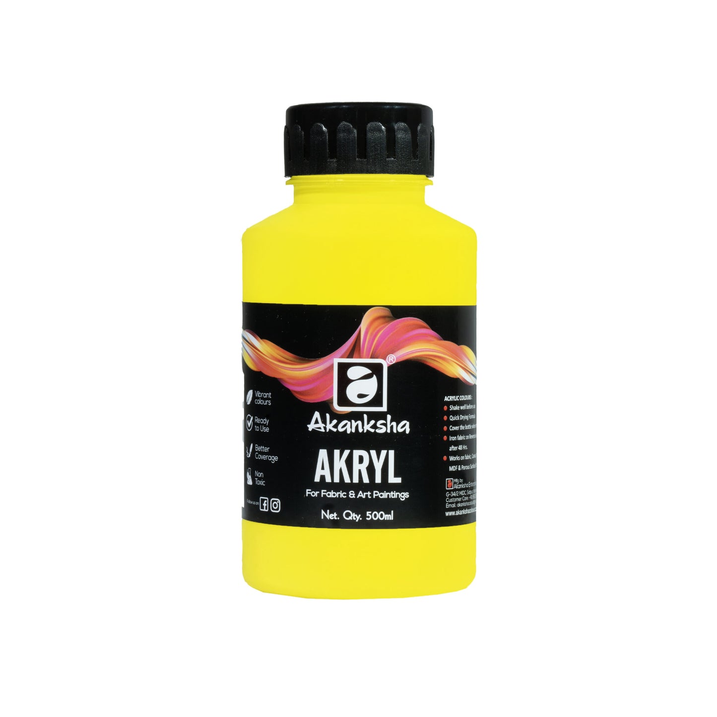 Akansha Acrylic Colours 1 Ltr