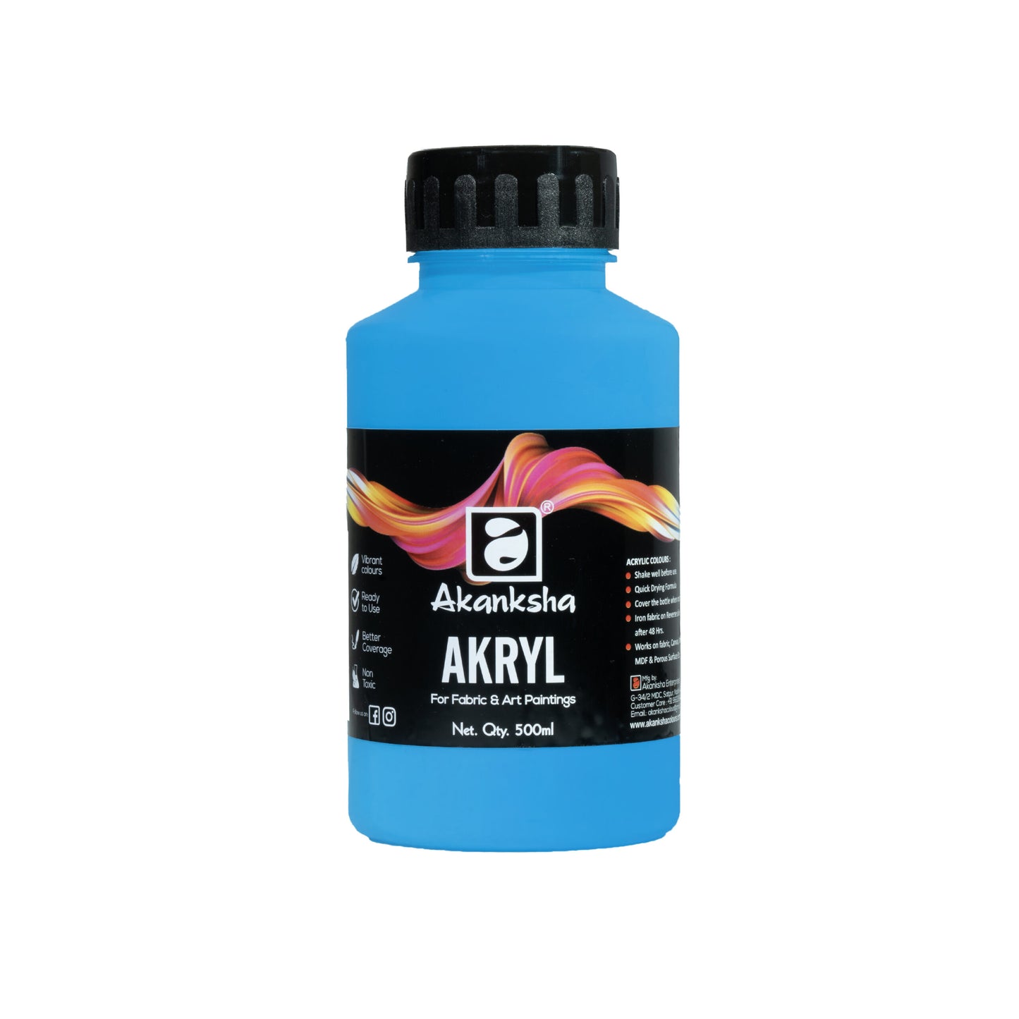 Akansha Acrylic Colours 1 Ltr