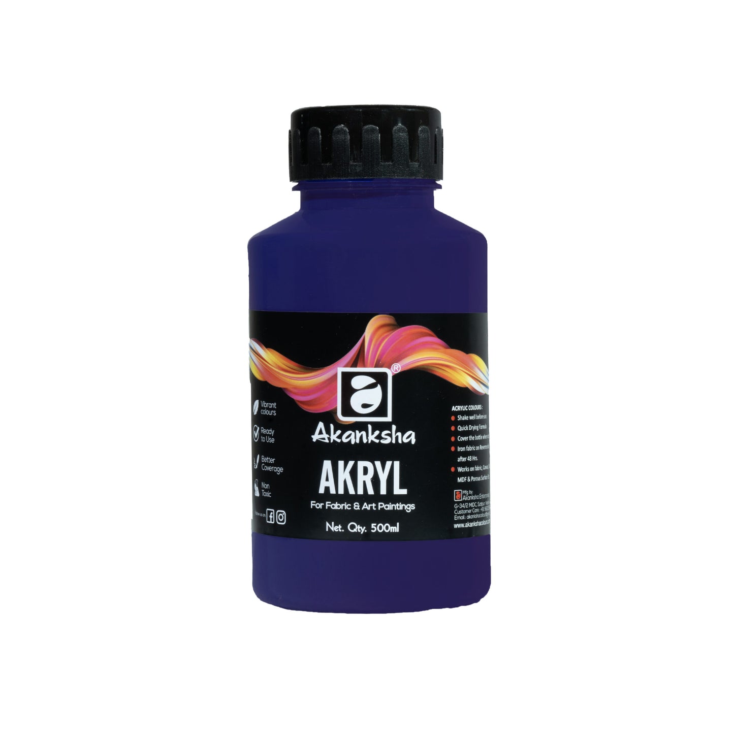 Akansha Acrylic Colours 1 Ltr