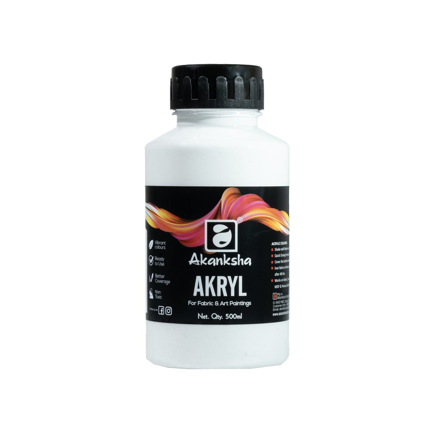Akansha Acrylic Colours 1 Ltr