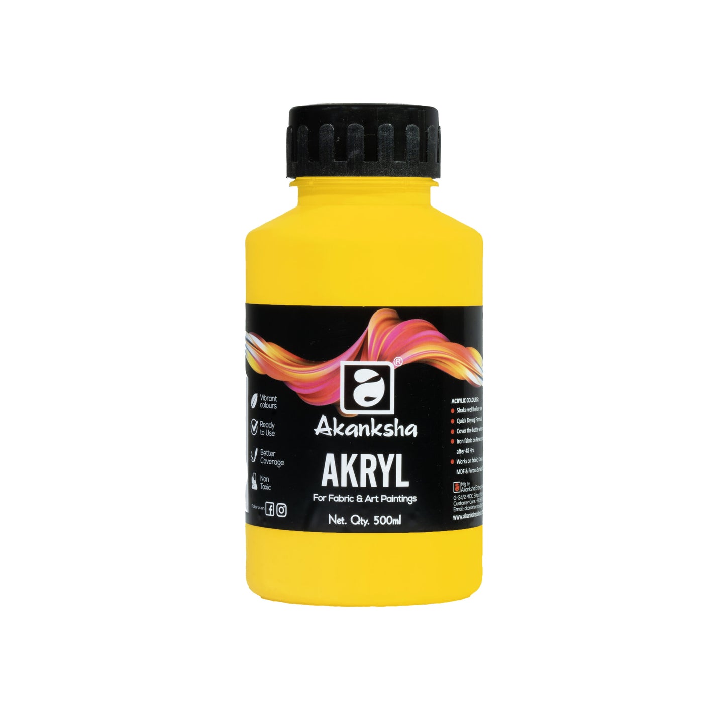 Akansha Acrylic Colours 1 Ltr