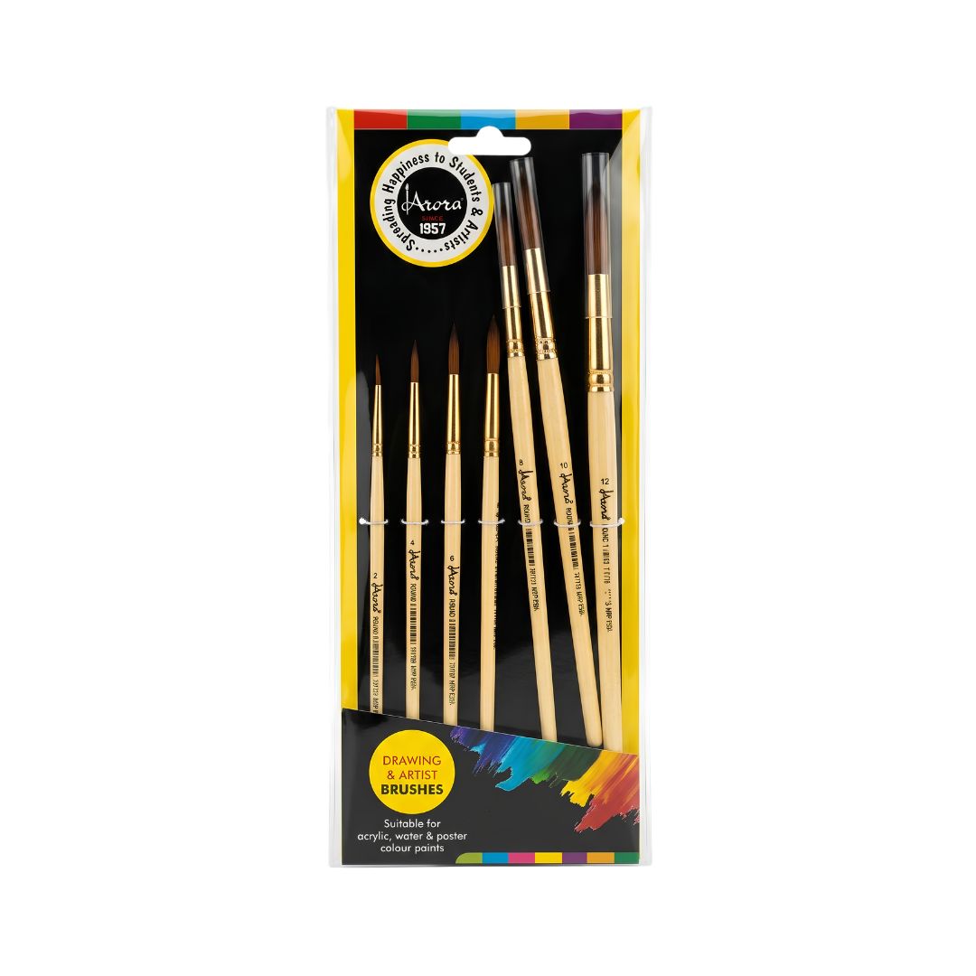 Arora Round Brushes Set of 7
