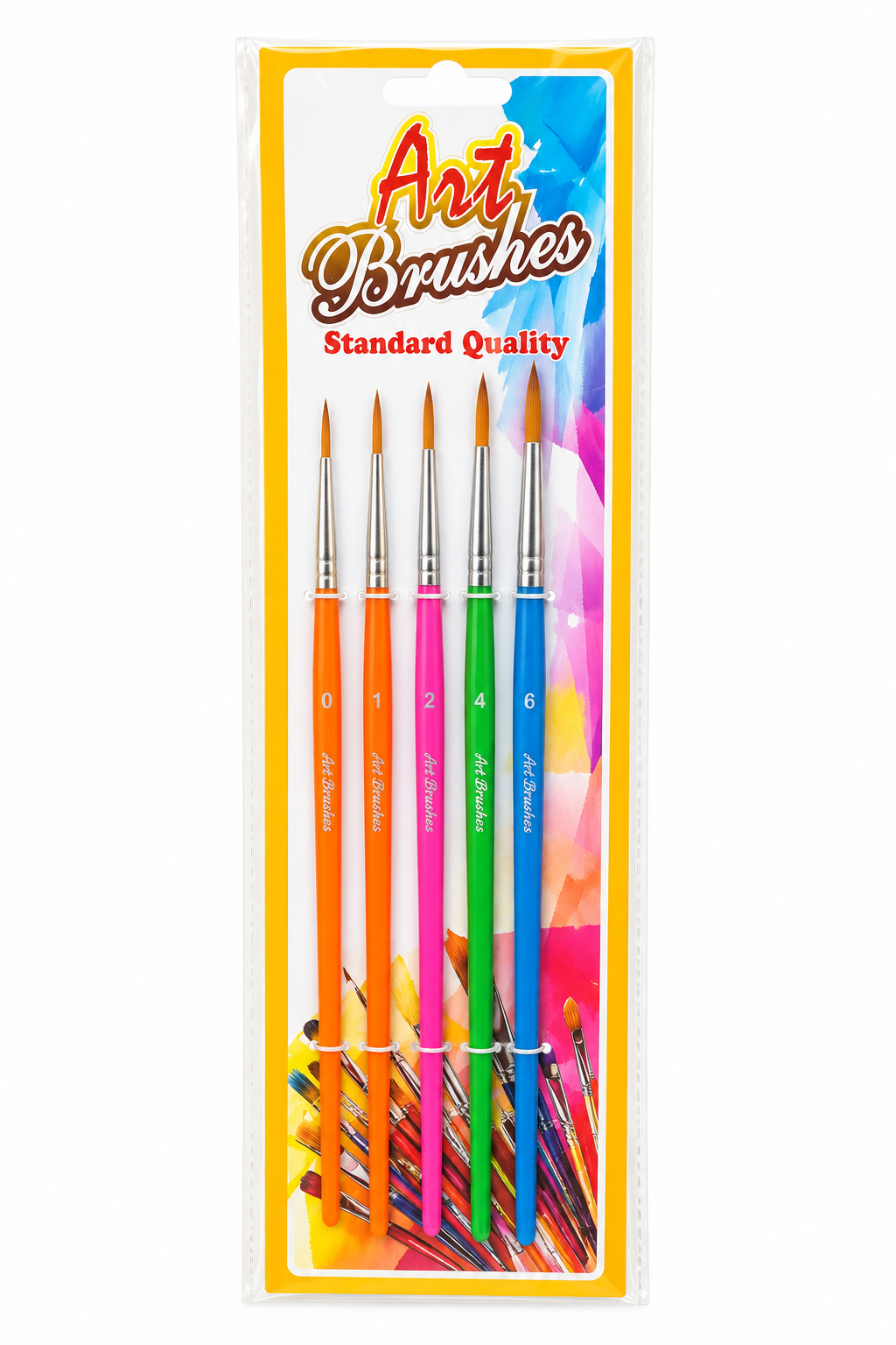 Round Art Brushes Set