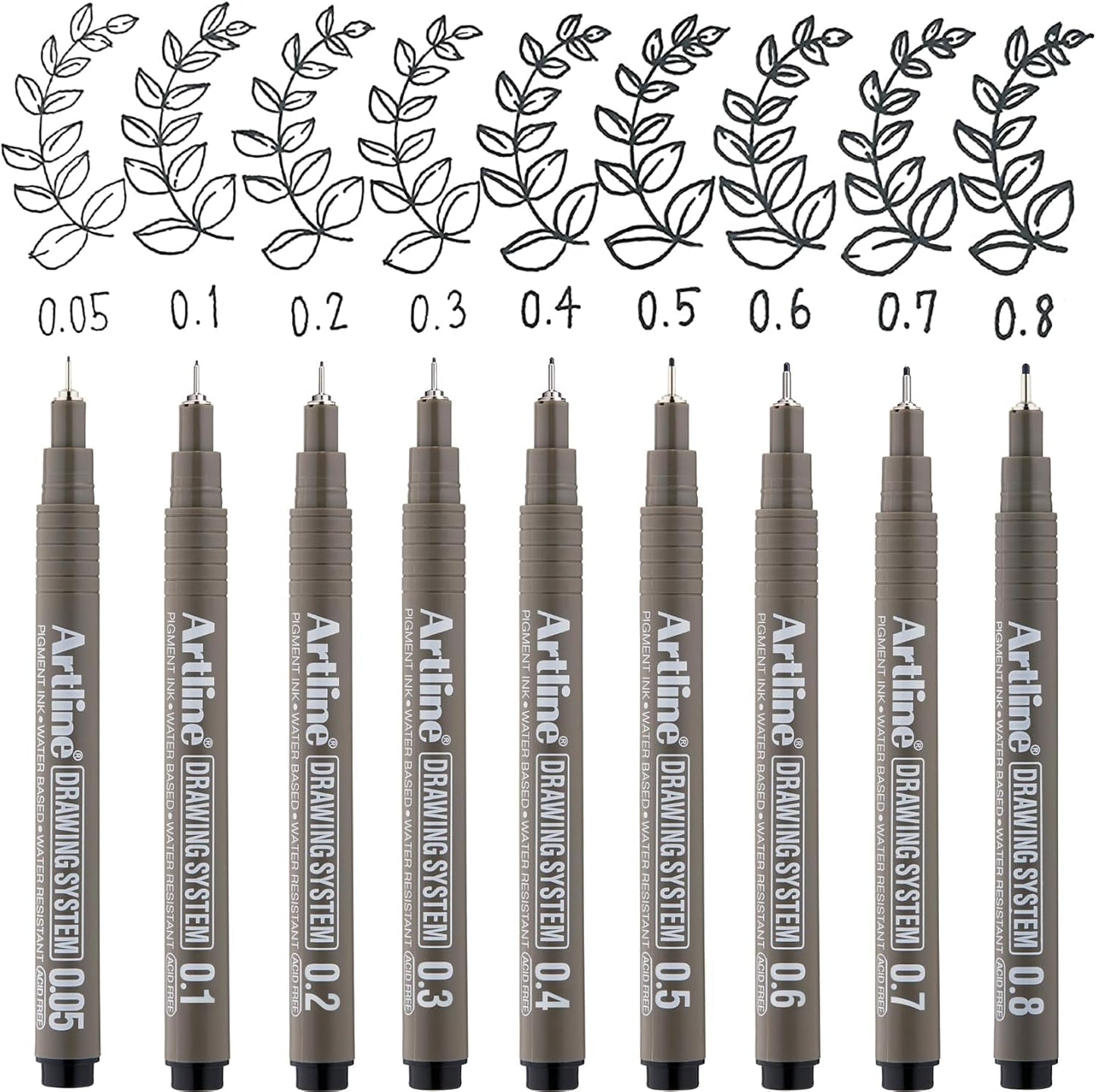 Artline Drawing System Pen Pack of 6, Black Colour