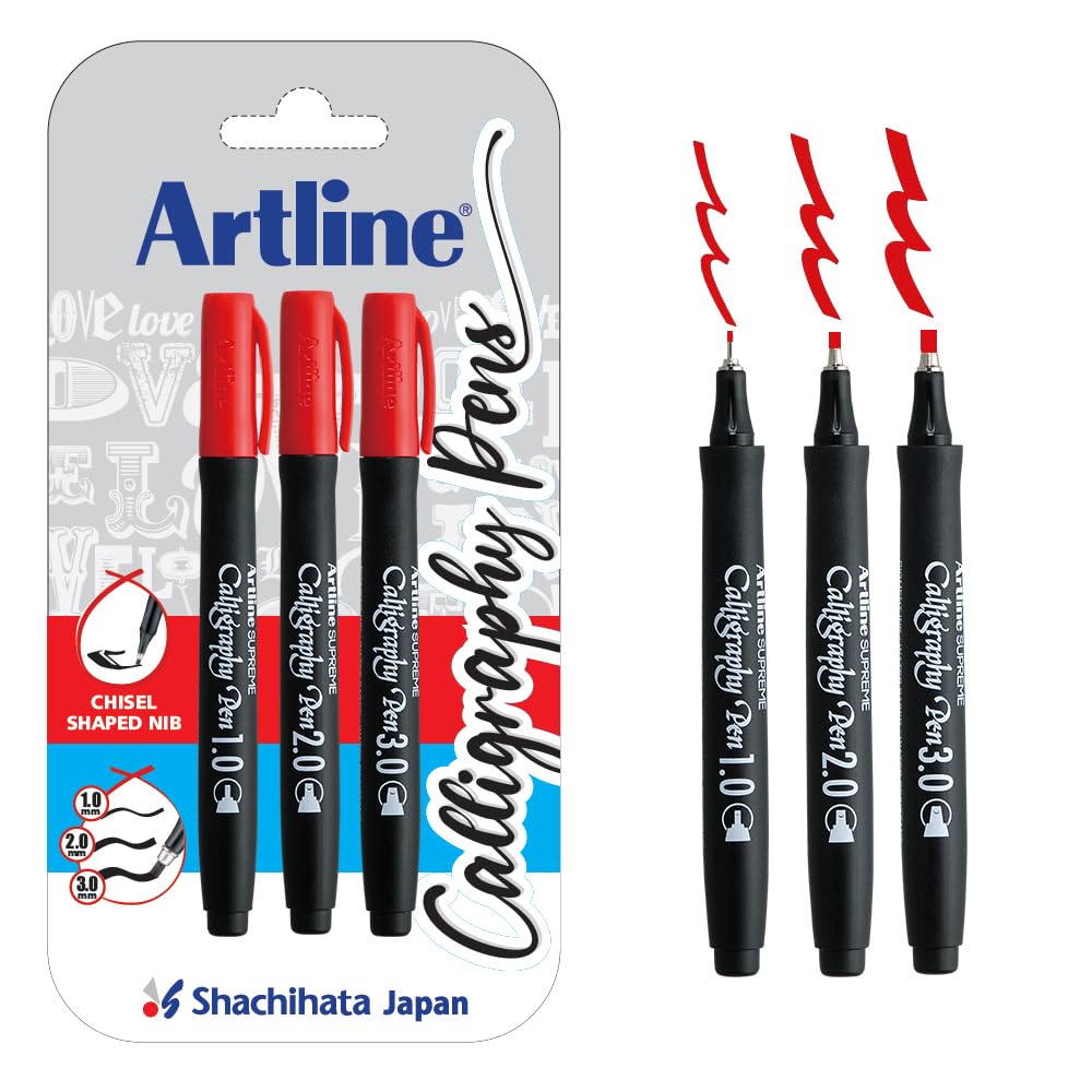 Artline Ergoline Black Colour Calligraphy Pen Set of 3