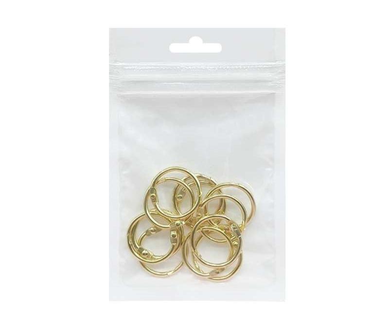 Book Binding Ring Gold 19mm