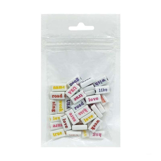 Bracelet Beads Words 20g