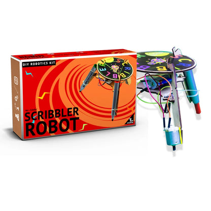 Be Cre8v Electronic DIY Scribbler Robot Kit for Kids (7+ Years) | Drawing Robot STEM Toy