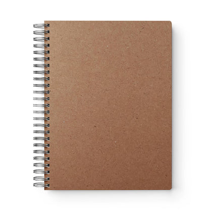 Blank Cover Journal, Spiral Kraft Sketchbook - 140GSM