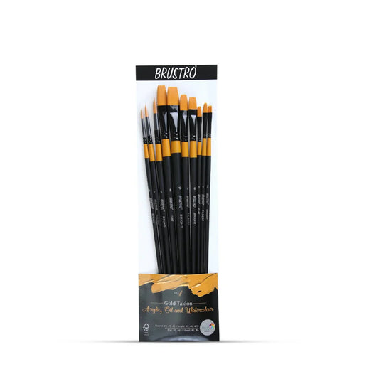 BRUSTRO Artist Brushes Gold Taklon