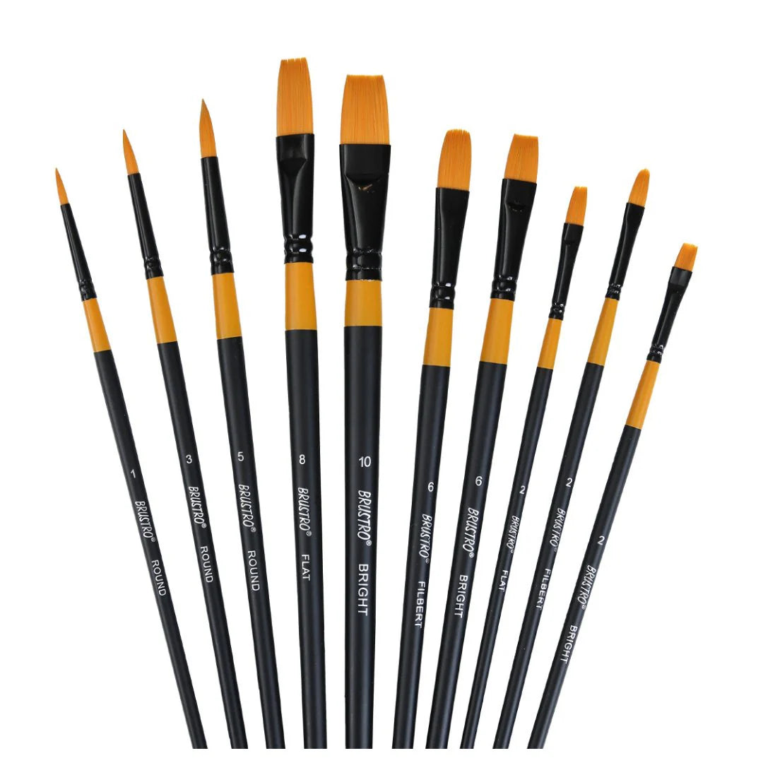 BRUSTRO Artist Brushes Gold Taklon