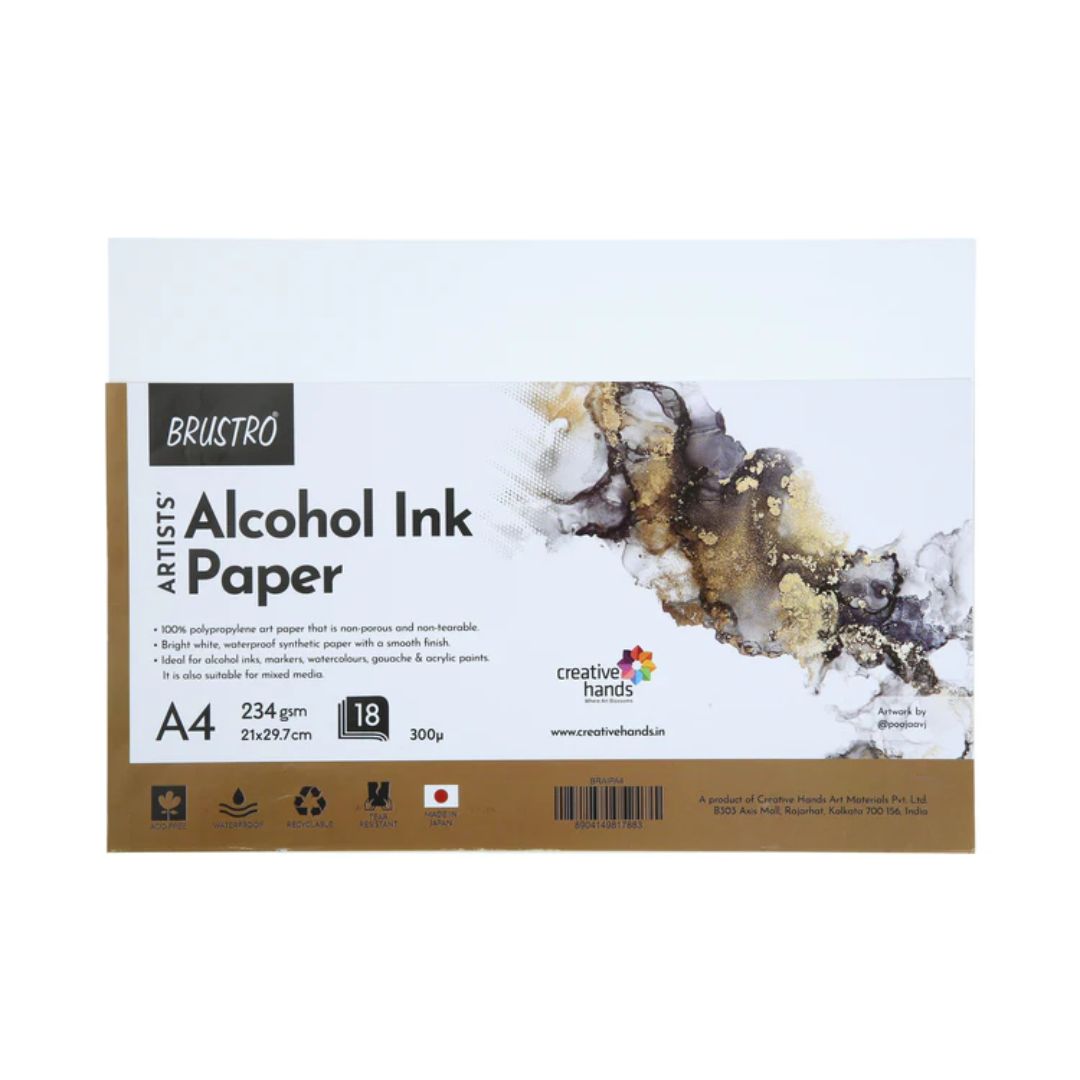 BRUSTRO Artists Alcohol Ink Paper 234 GSM, 300 Micron