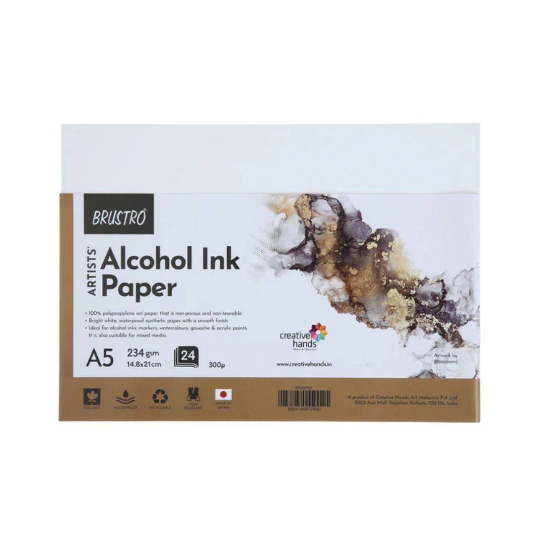 BRUSTRO Artists Alcohol Ink Paper 234 GSM, 300 Micron