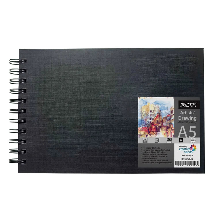 Brustro Artists Sketch Book Wiro Bound, Landscape