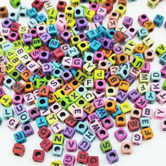 Craft Beads Alphabets 500g