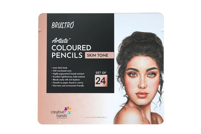 BRUSTRO Skin Tone Artist's Colour Pencil Set