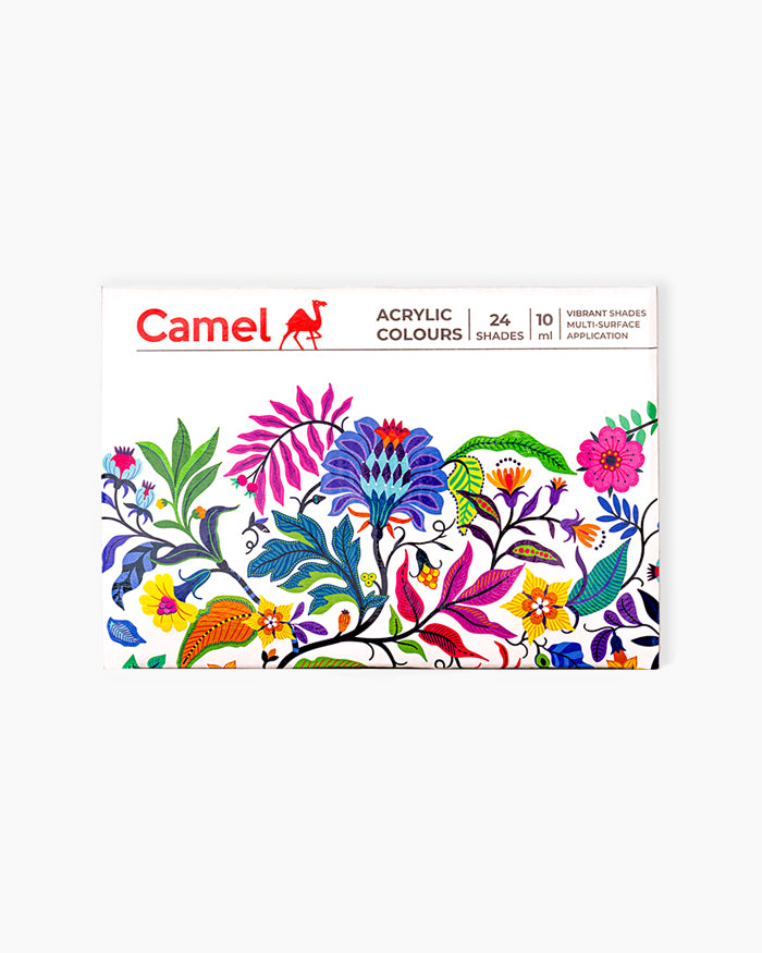 Camel Acrylic Colours, 10ml - 24 shades set