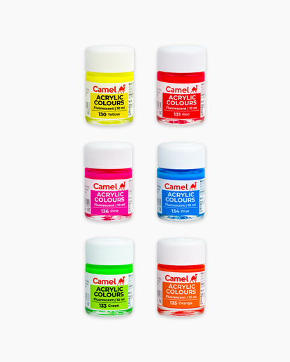 Camel Fluorescent Acrylic Paint Set