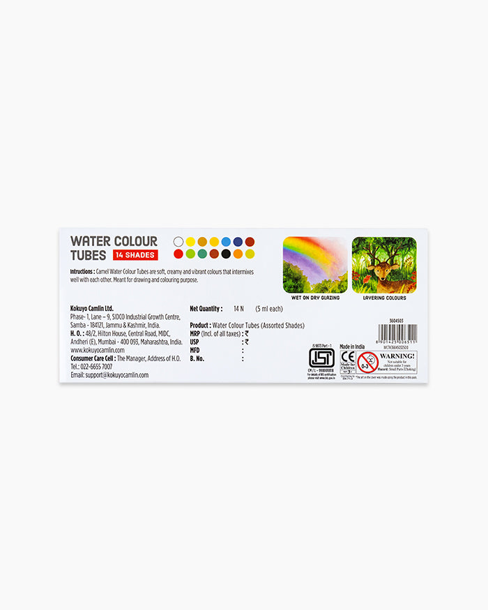 Camel Watercolour Tubes Set, 5ml