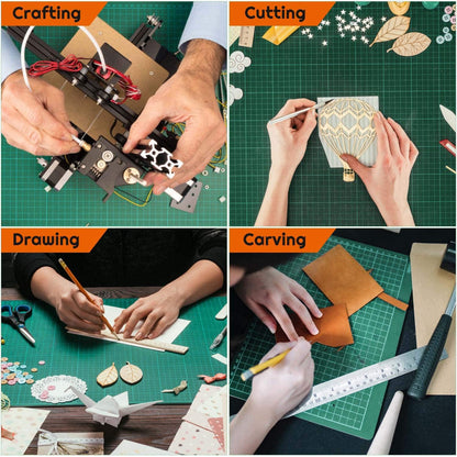 Cutting Mat, Self-Healing, 5 Layered, Double Sided with Marked Pattern and Grids