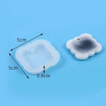 Scalloped Square Silicon Mould