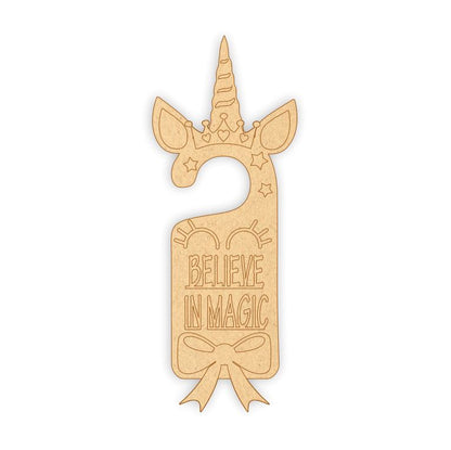 MDF Door Knob Hanger - Unicorn 2
