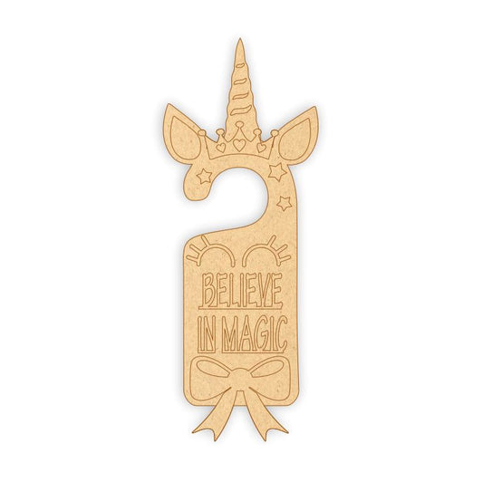 MDF Door Knob Hanger - Unicorn 2