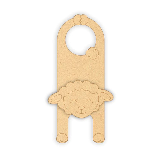 MDF Door Knob Hanger - Lamb