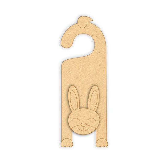 MDF Door Knob Hanger - Rabbit