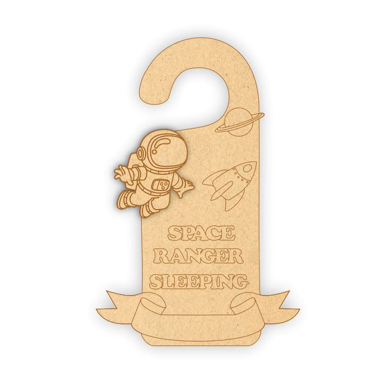 MDF Door Knob Hanger - Space
