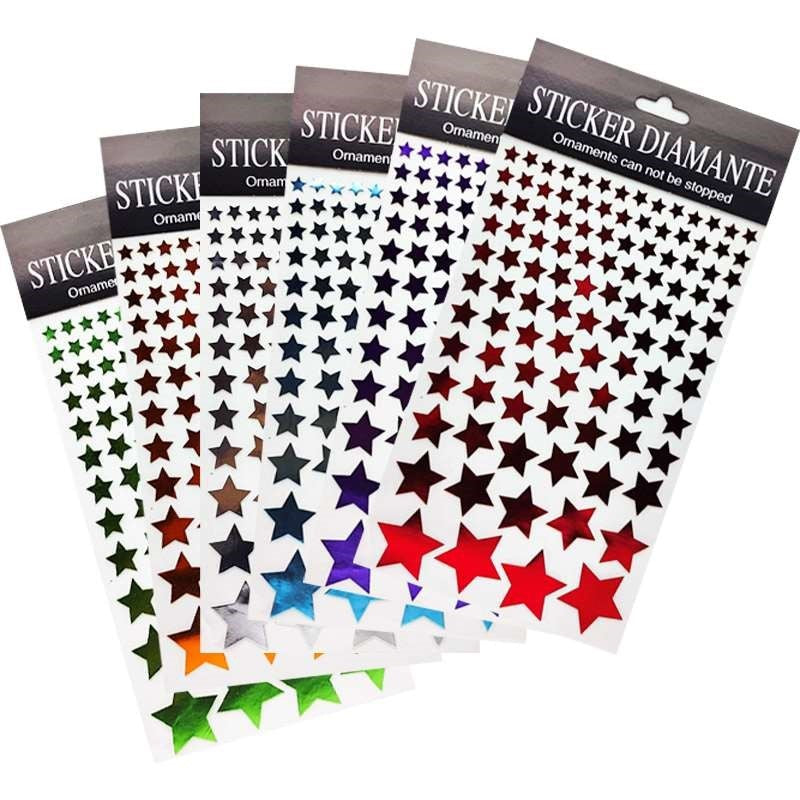 Diamante Stars Metallic Sticker