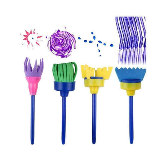 DIY Mophead Sponge Paint Brush 4pcs Set