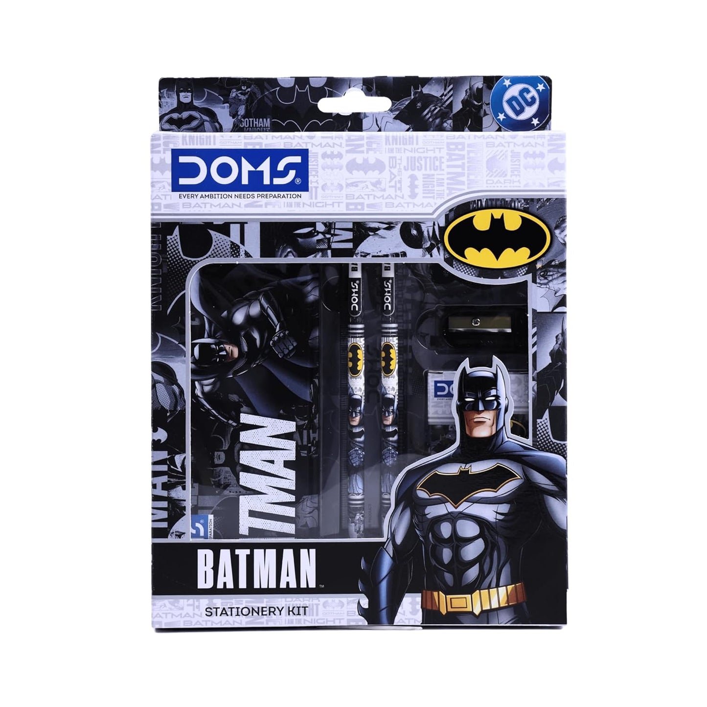 DOMS Batman Stationery Kit | Combination of 6 Stationery Products