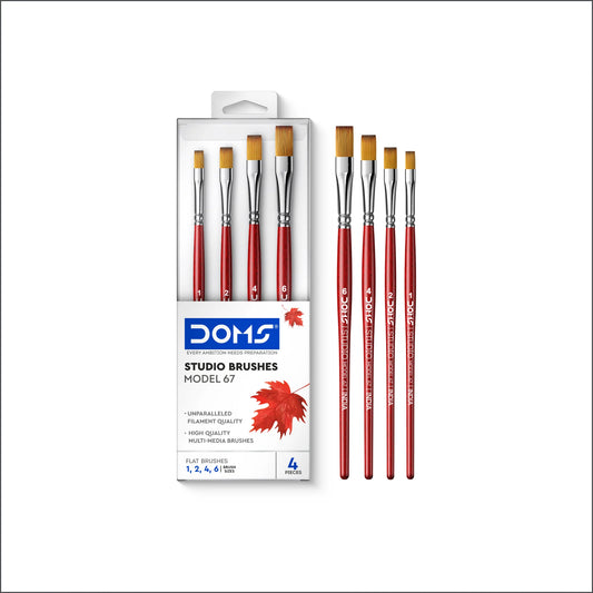 DOMS Studio Artist Brushes Flat Model 67