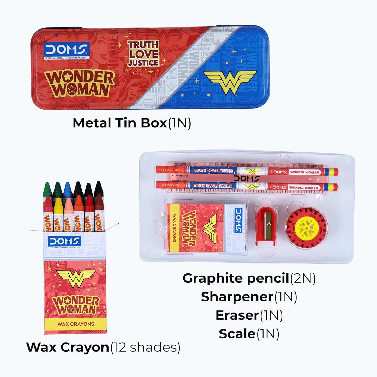 DOMS Wonder Woman Stationery Kit