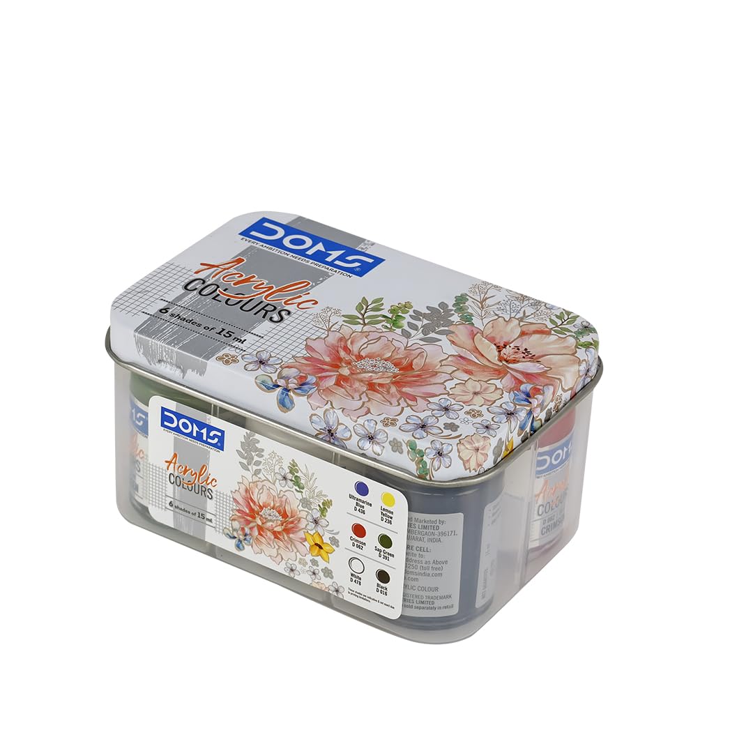 DOMS Acrylic Paints Set, 15ml
