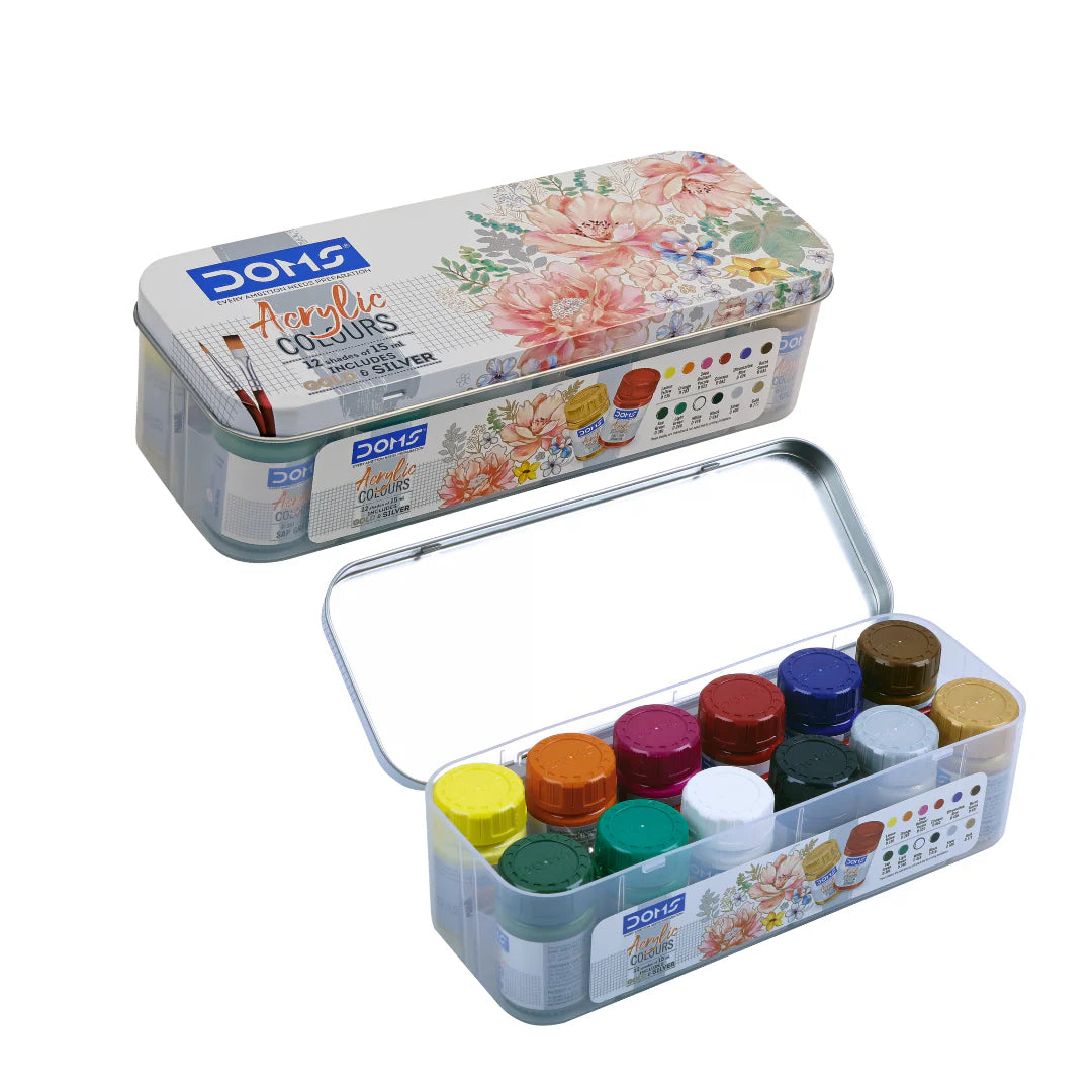 DOMS Acrylic Paints Set, 15ml