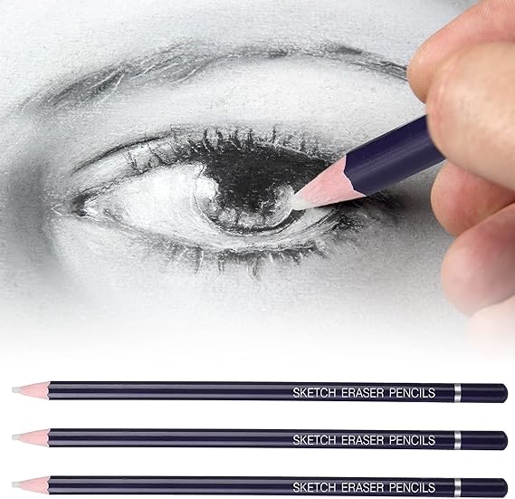 Eraser Pencil Set of 6
