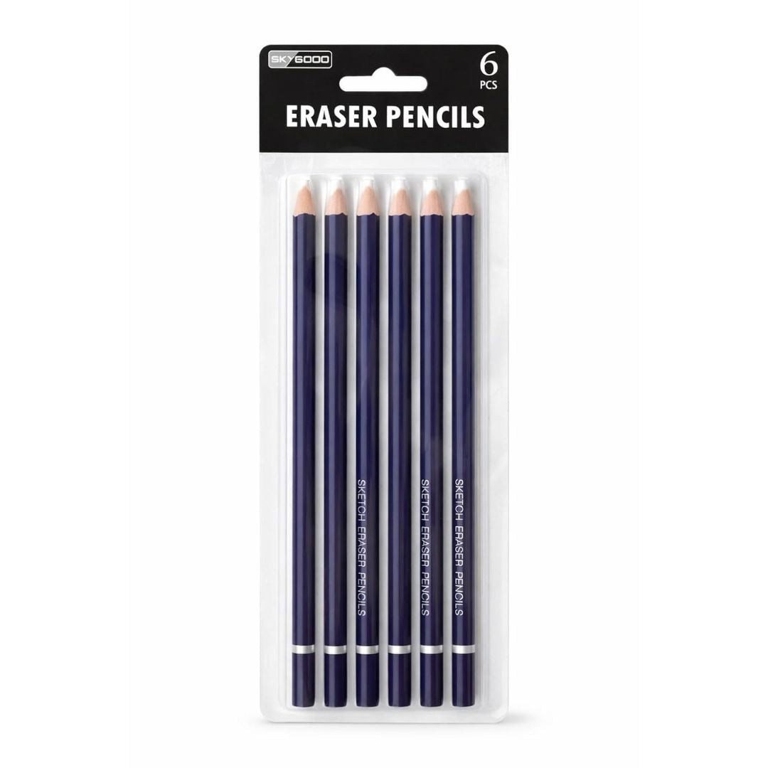 Eraser Pencil Set of 6