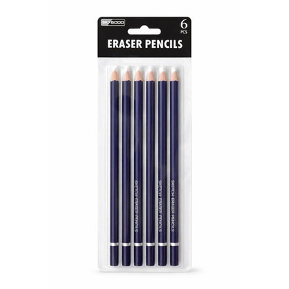 Eraser Pencil Set of 6