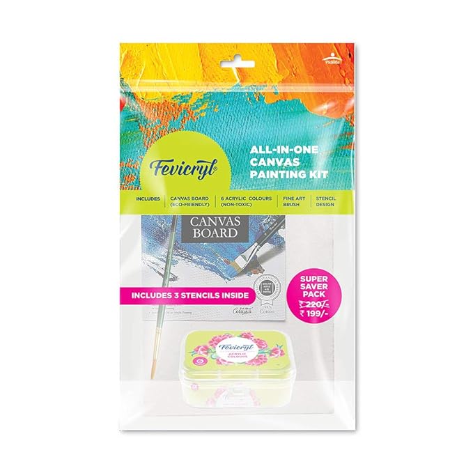 Fevicrly Canvas Painting Kit
