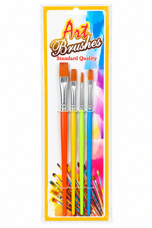 Flat Art Brushes Set