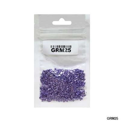 Glass Metallic Resin Stones 10g
