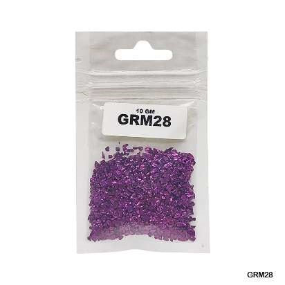 Glass Metallic Resin Stones 10g