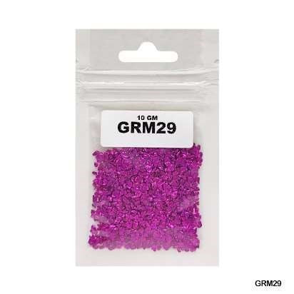 Glass Metallic Resin Stones 10g