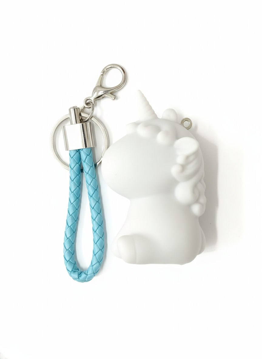 Fluid Art Unicorn Keychain