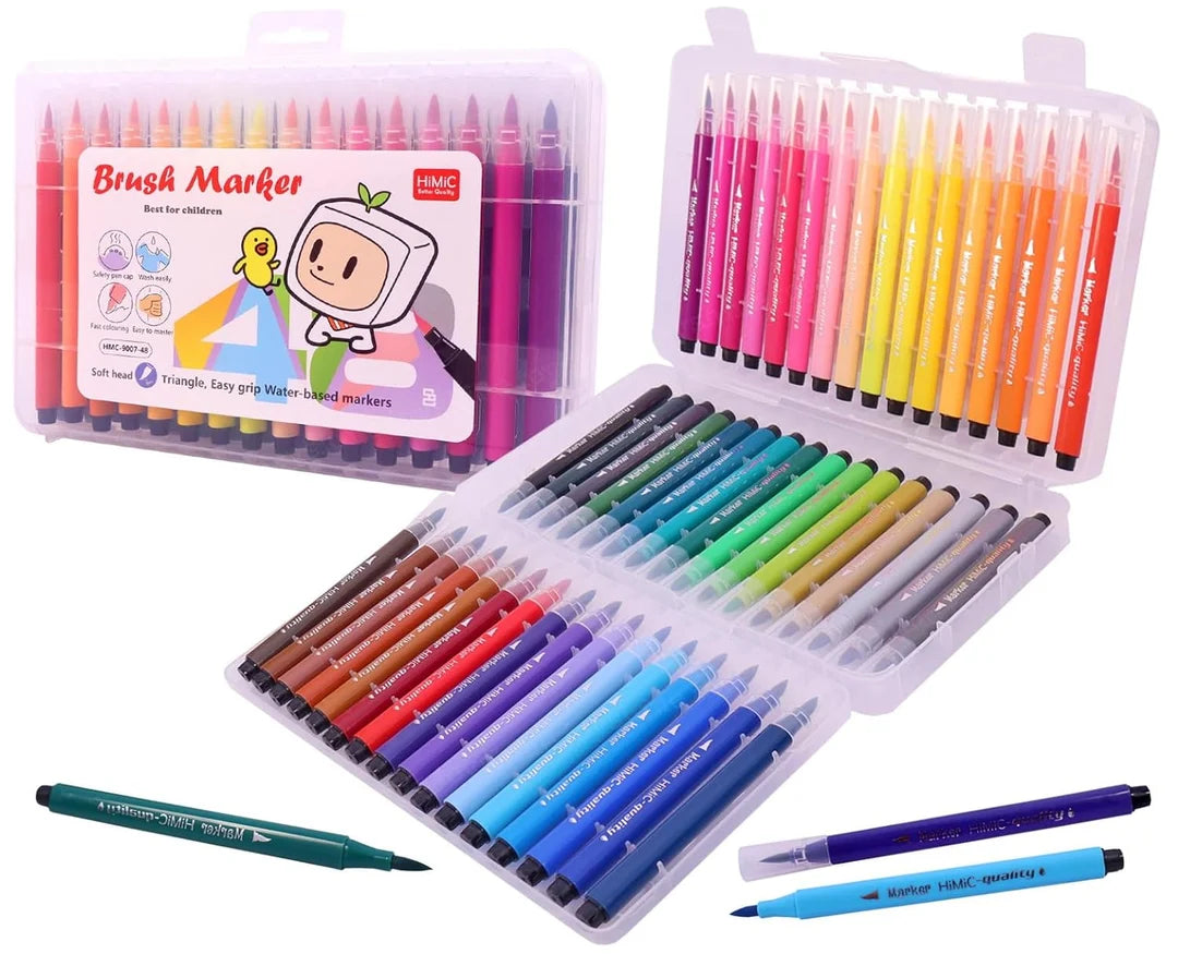 Himic Brush Markers Set - 48 Shades