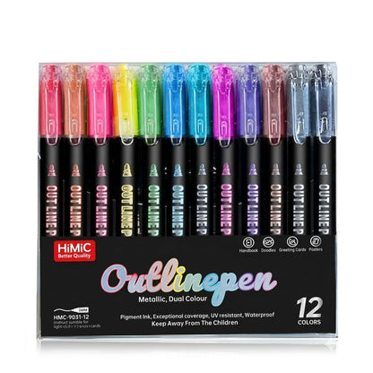 Himic Outline Pen - 12 Colours