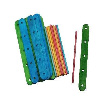 Colorful Ice Cream Sticks with Holes